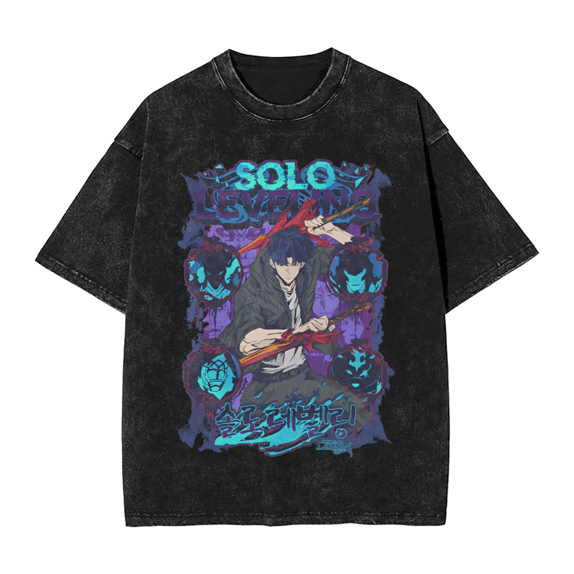 Japanese Anime Sung jin woo Leveling T-Shirt Summer Y2K Classic T-Shirts For Man Short Sleeve Loose Clothing
Japanese Anime Sung jin woo Leveling T-Shirt Summer Y2K Classic T-Shirts For Man Short Sleeve Loose Clothing