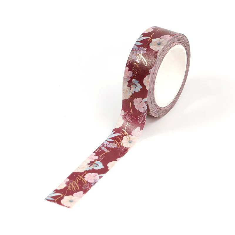 1PC. 10M Deco Gold Foil Floral Leaves Washi Tape for Scrapbooking Stickers Adhesive Masking Tape Cute Journal papeleria Supply
1PC. 10M Deco Gold Foil Floral Leaves Washi Tape for Scrapbooking Stickers Adhesive Masking Tape Cute Journal papeleria Supply
