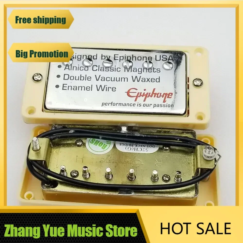 1 Set of Original Genuine 400 Electric Guitar Ceramic Rod Humbucker Pickup Nickel Cover
1 Set of Original Genuine 400 Electric Guitar Ceramic Rod Humbucker Pickup Nickel Cover