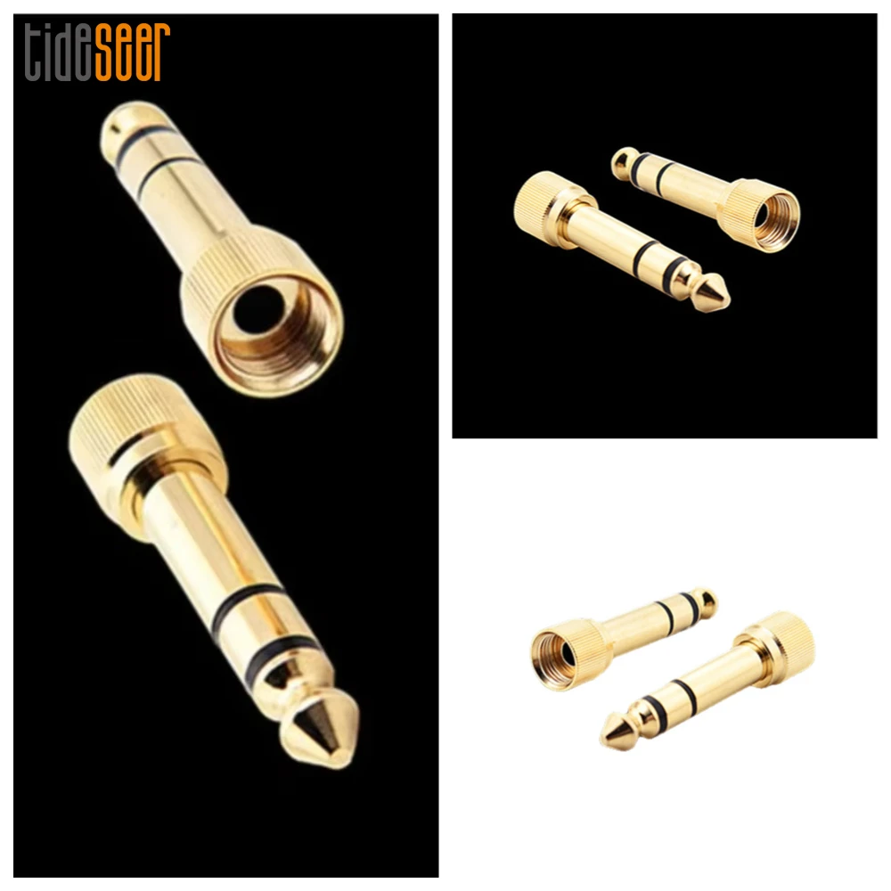 500pcs Gold 6.35mm Male to 3.5mm Female Audio Screw Adapter Speaker Headphone Connector Jack Aux Converter
500pcs Gold 6.35mm Male to 3.5mm Female Audio Screw Adapter Speaker Headphone Connector Jack Aux Converter