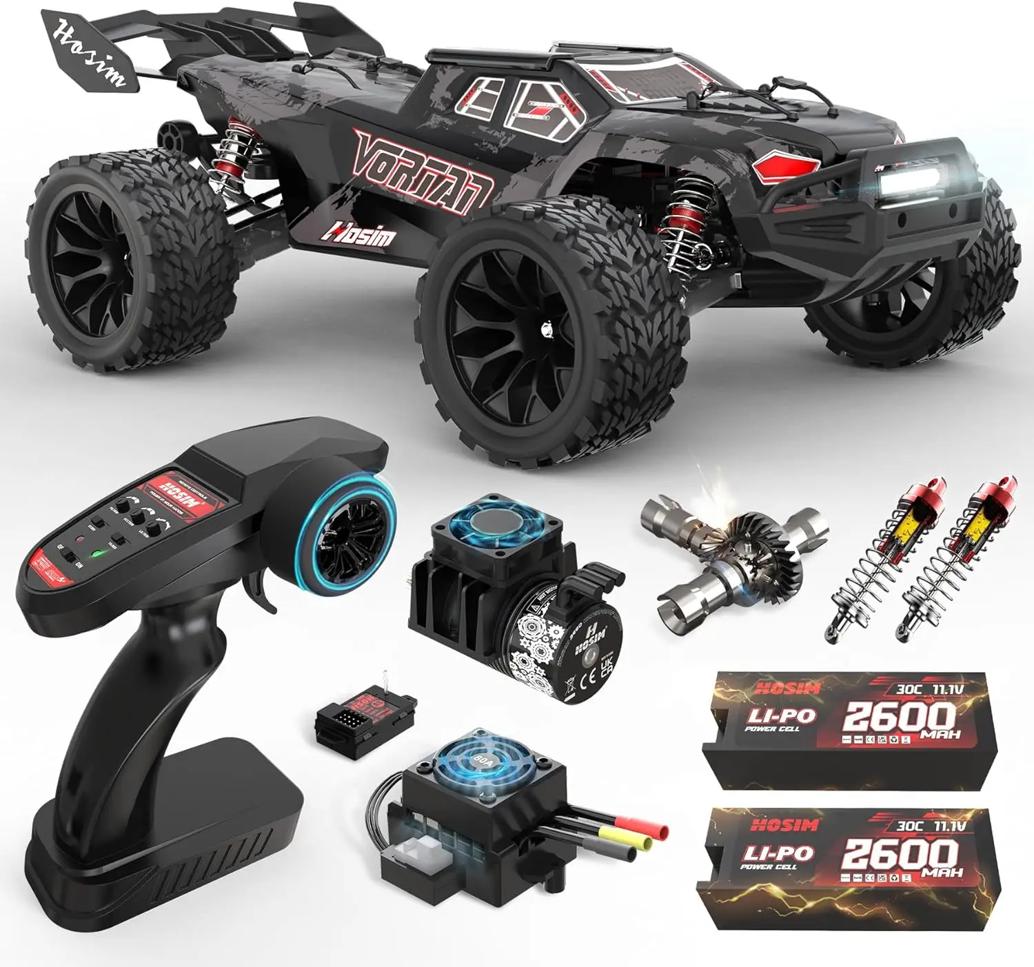 Brushless 4WD RC Truck 1/8 Scale, 50+ MPH Fast Hobby Car for Adults, Electric RTR All Terrain Off-Road Remote Control Vehicle, Waterproof for Snow Sand Beach, Includes 3S Battery, Toy Gift
Brushless 4WD RC Truck 1/8 Scale, 50+ MPH Fast Hobby Car for Adults, Electric RTR All Terrain Off-Road Remote Control Vehicle, Waterproof for Snow Sand Beach, Includes 3S Battery, Toy Gift