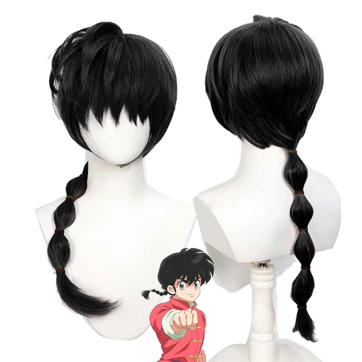 Women Ranma 12 Saotome Ranma Cos Lantern Braid Pink Black Heat Resistant Synthetic Hair Wig
Women Ranma 12 Saotome Ranma Cos Lantern Braid Pink Black Heat Resistant Synthetic Hair Wig