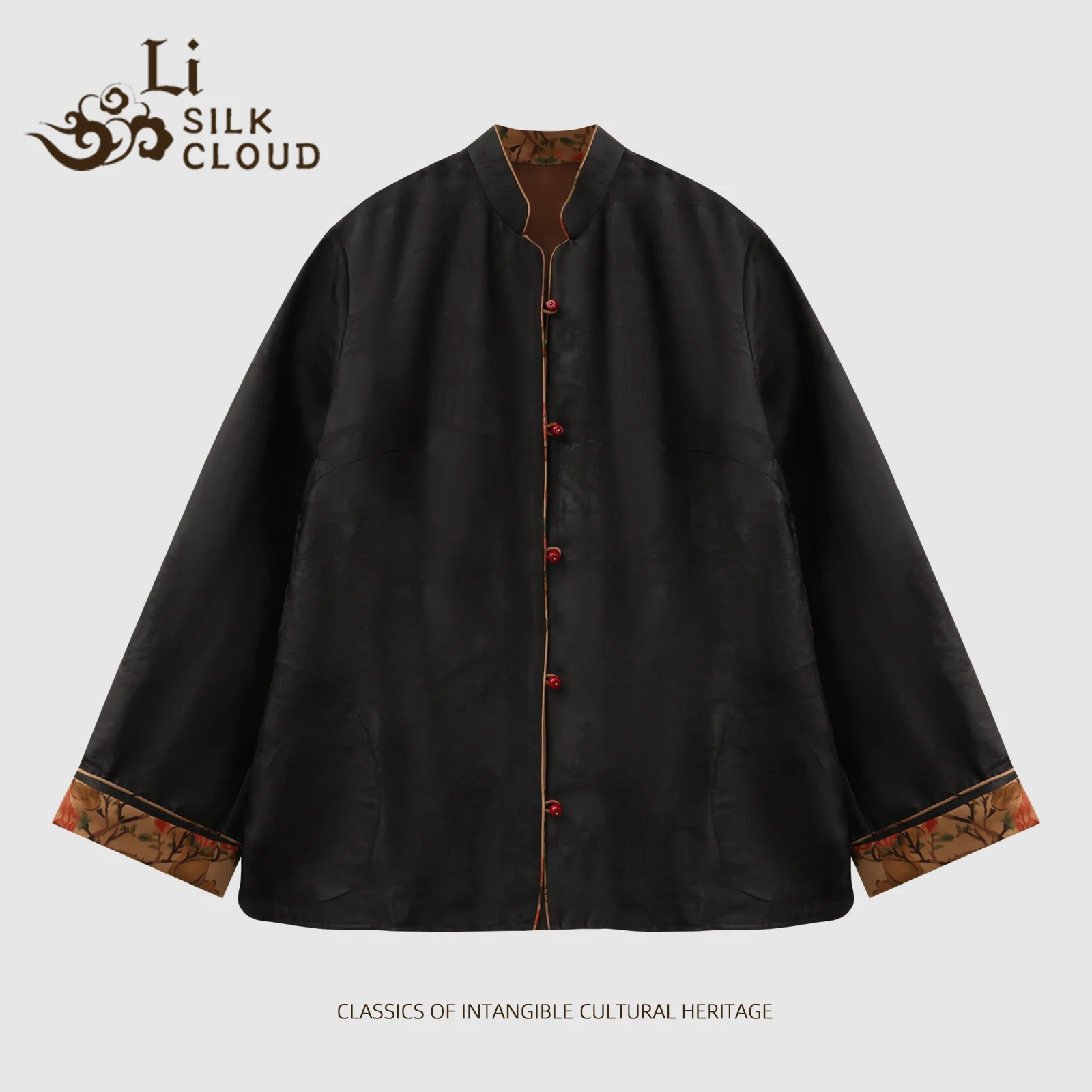 LI SILK CLOUD Mulberry Silk Xiangyunsha Outerwear - Chinese Classic Style, Long Sleeve, Authentic Traditional Fabric
LI SILK CLOUD Mulberry Silk Xiangyunsha Outerwear - Chinese Classic Style, Long Sleeve, Authentic Traditional Fabric