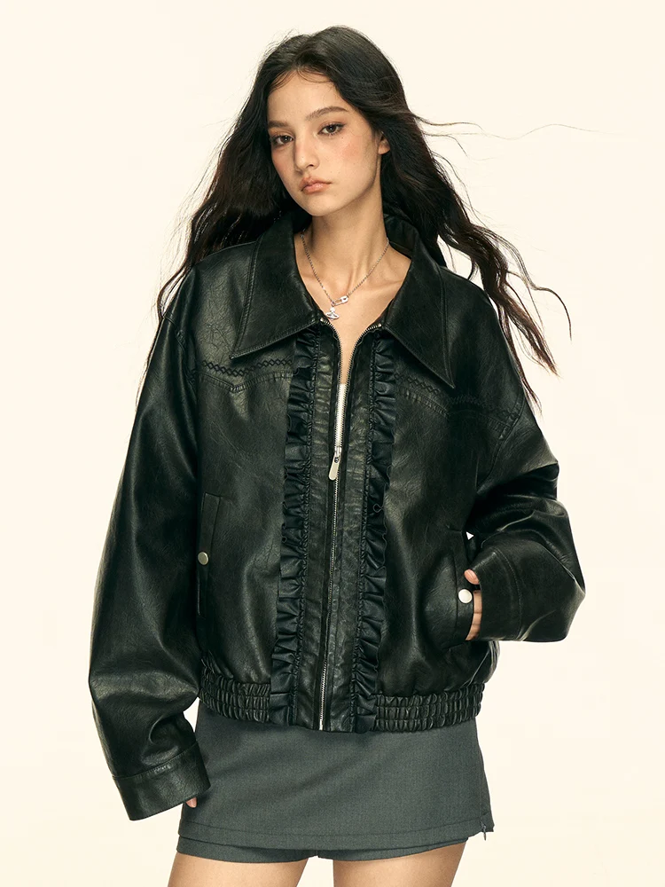 Кожаная куртка Aaisup в американском ретро-стиле для женщин, новинка ранней осени, с деревянными элементами, повседневная, с оригинальным дизайном
Кожаная куртка Aaisup в американском ретро-стиле для женщин, новинка ранней осени, с деревянными элементами, повседневная, с оригинальным дизайном