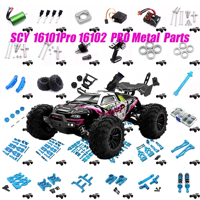 SCY 16101Pro, 16102 PRO, SG116 MAX Metal Upgrade Rear Suspension Hub Bearing Rod Swing Arm Gear Bearing Steering Cup Drive Shaft
SCY 16101Pro, 16102 PRO, SG116 MAX Metal Upgrade Rear Suspension Hub Bearing Rod Swing Arm Gear Bearing Steering Cup Drive Shaft