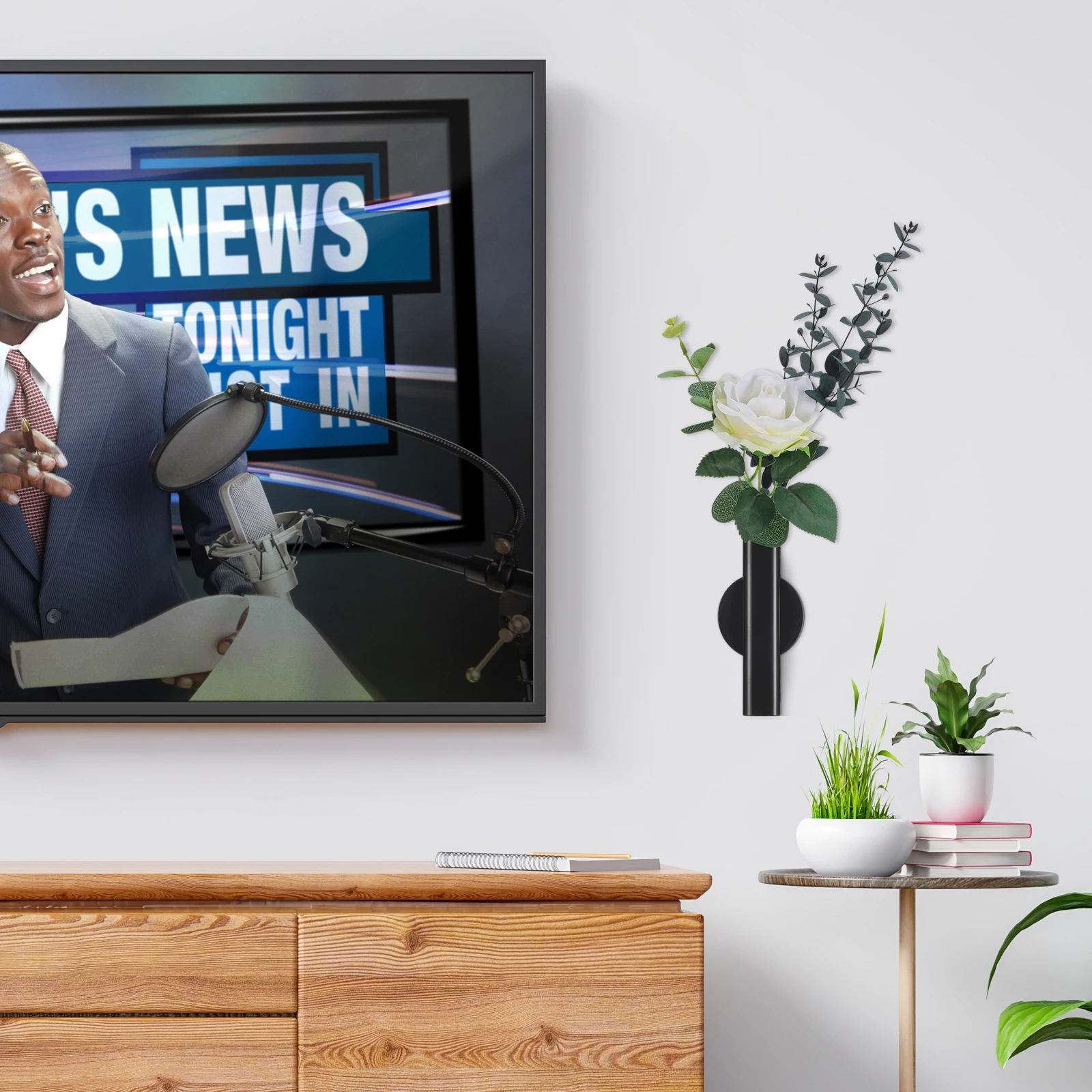 Wall Mounted Metal Flower Vase Elegant Wall Flower Pot Holder for Natural Artificial Flowers Wedding Prom Dinner Party Home
Wall Mounted Metal Flower Vase Elegant Wall Flower Pot Holder for Natural Artificial Flowers Wedding Prom Dinner Party Home