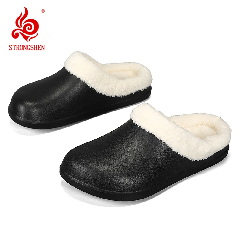 STRONGSHEN зимние тапочки для мужчин и женщин, теплые меховые тапочки, домашняя хлопковая обувь, мужские меховые сланцы, Повседневные Плюшевые сланцы, шлепанцы
STRONGSHEN зимние тапочки для мужчин и женщин, теплые меховые тапочки, домашняя хлопковая обувь, мужские меховые сланцы, Повседневные Плюшевые сланцы, шлепанцы