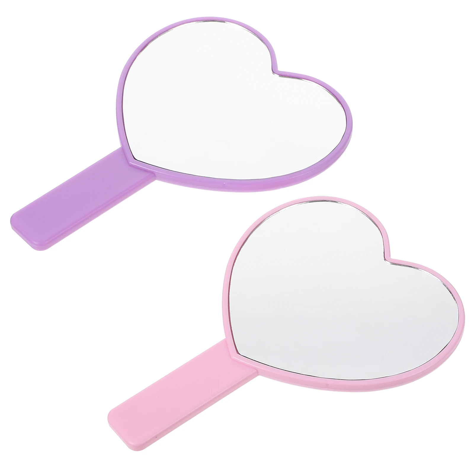 2 pcs Heart Shape Mirror Cute Handheld Vanity Portable Makeup Mirrors for Women Girls Lightweight Durable Travel Outdoor
2 pcs Heart Shape Mirror Cute Handheld Vanity Portable Makeup Mirrors for Women Girls Lightweight Durable Travel Outdoor