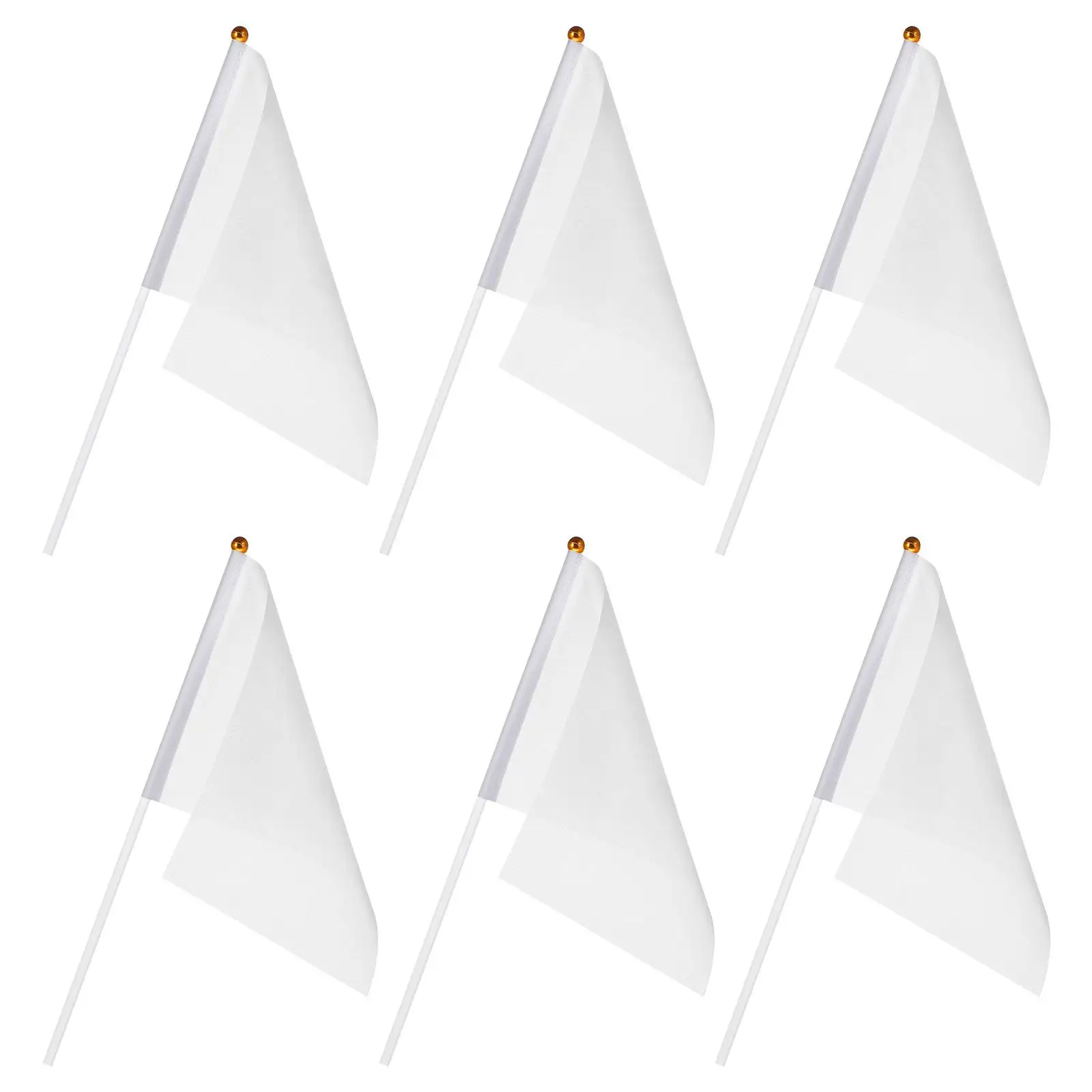 24 Pcs Flags on Stick Blank Referee Hand Held Mini White Waving Landscape Work Cheering
24 Pcs Flags on Stick Blank Referee Hand Held Mini White Waving Landscape Work Cheering