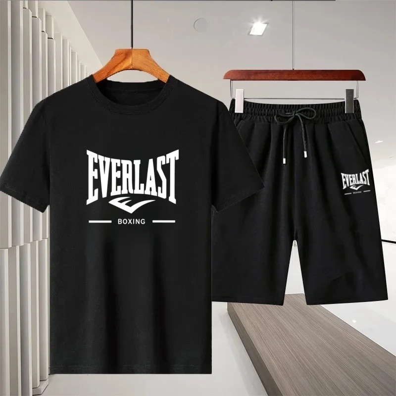 Men's summer casual fashion printed T-shirt and shorts set - outdoor sports loose, quick-drying and breathable two-piece set
Men's summer casual fashion printed T-shirt and shorts set - outdoor sports loose, quick-drying and breathable two-piece set