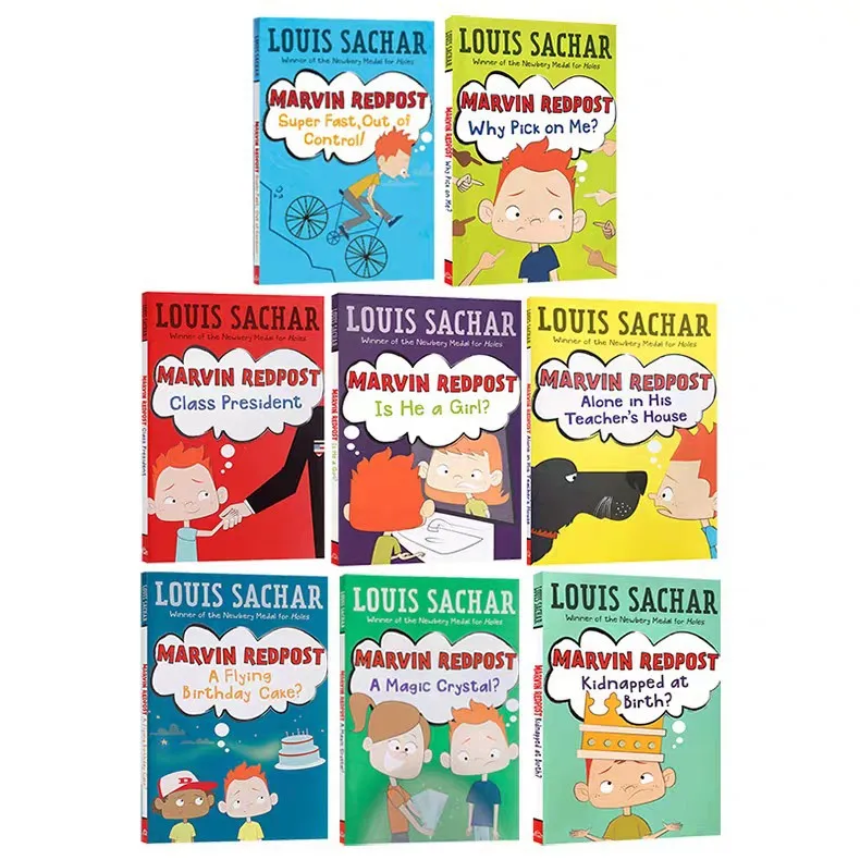 Marvin Redpost 8 volumes, children's English humorous story chapters, picture books, picture books
Marvin Redpost 8 volumes, children's English humorous story chapters, picture books, picture books