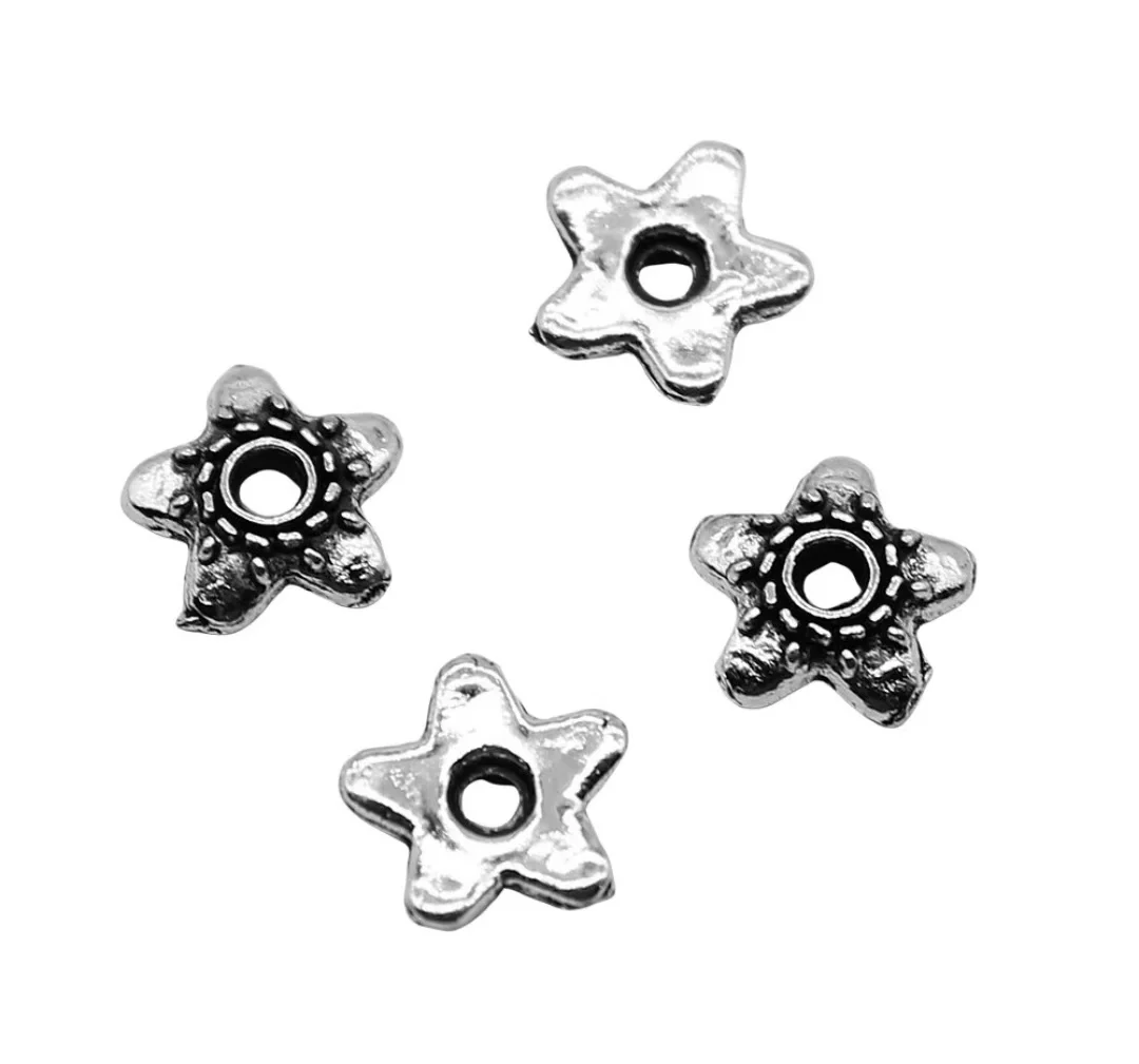 300pcs 6x6mm Zinc alloy metal tibetan silver plated bead caps T0603 for jewelry making 
300pcs 6x6mm Zinc alloy metal tibetan silver plated bead caps T0603 for jewelry making