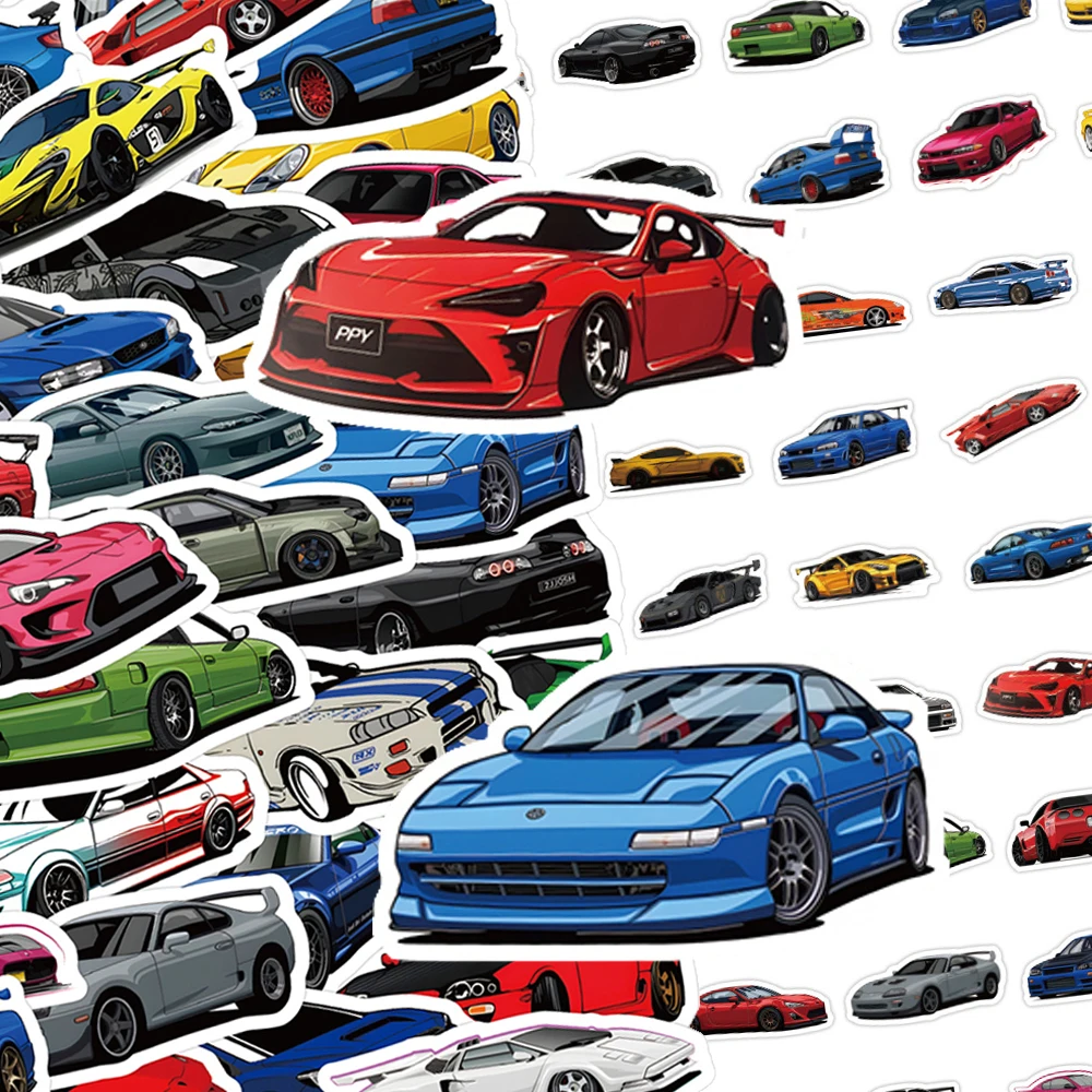 10/30/60pcs Classic Cool Supercar JDM Stickers Cartoon Racing Decals DIY Motorcycle Notebook Phone Bike PVC Graffiti Sticker Toy
10/30/60pcs Classic Cool Supercar JDM Stickers Cartoon Racing Decals DIY Motorcycle Notebook Phone Bike PVC Graffiti Sticker Toy