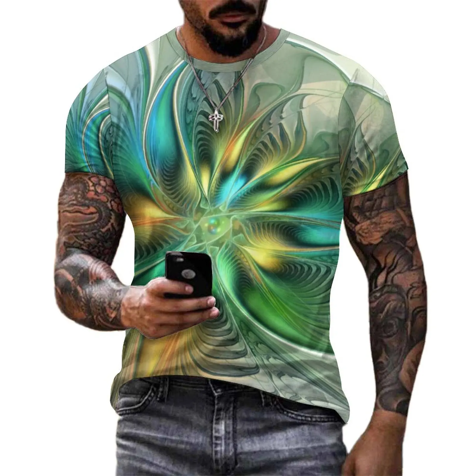 Abstract Flower T Shirt Colorful Fantasy Print Fashion T Shirts Couple Streetwear Tee Shirt Original Short-Sleeve Tops Plus Size
Abstract Flower T Shirt Colorful Fantasy Print Fashion T Shirts Couple Streetwear Tee Shirt Original Short-Sleeve Tops Plus Size