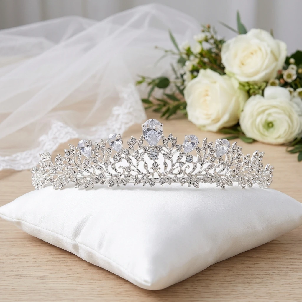 Bridal-Tiara With Zircon Stone For Wedding And Party
Bridal-Tiara With Zircon Stone For Wedding And Party