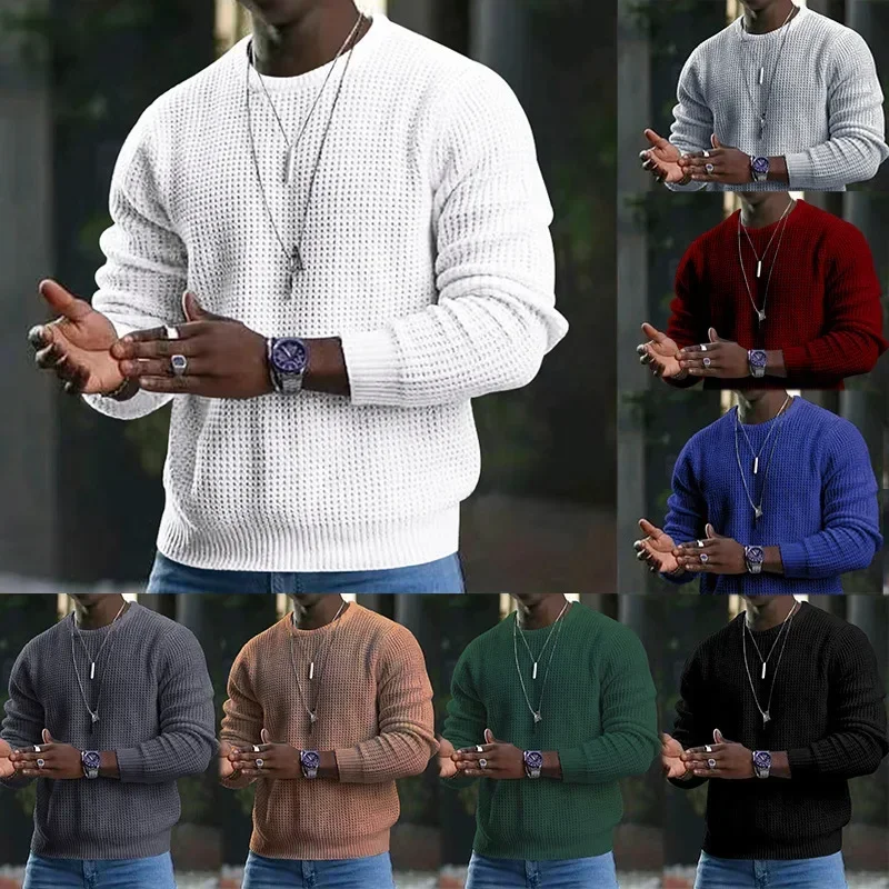 2023 Casual Slim Solid Fashion Sport Men Round Neck Pullover Long Sleeve Top Waffle Pullover
2023 Casual Slim Solid Fashion Sport Men Round Neck Pullover Long Sleeve Top Waffle Pullover