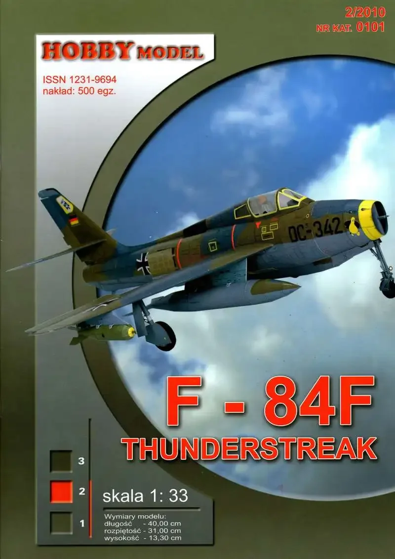 F-84F Thunderstreak Fighter Бумажная модель DIY Головоломка Ручное пространство 3D Бумажная художественная игрушка
F-84F Thunderstreak Fighter Бумажная модель DIY Головоломка Ручное пространство 3D Бумажная художественная игрушка