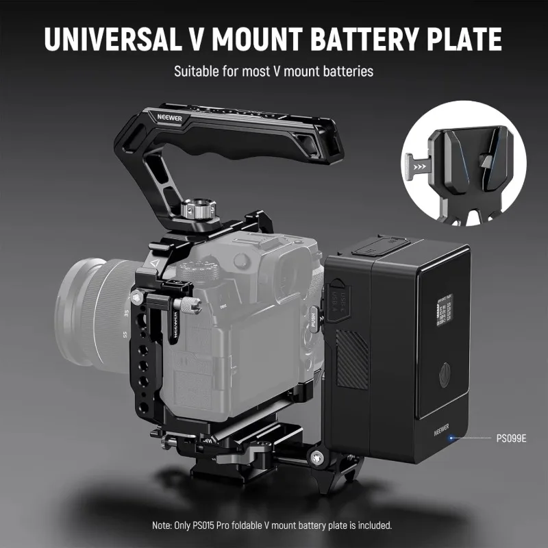 NEEWER Foldable V Mount Battery Plate with Arca Type Quick Release Camera Baseplate, Lightweight DSLR Camera Video Rig
NEEWER Foldable V Mount Battery Plate with Arca Type Quick Release Camera Baseplate, Lightweight DSLR Camera Video Rig