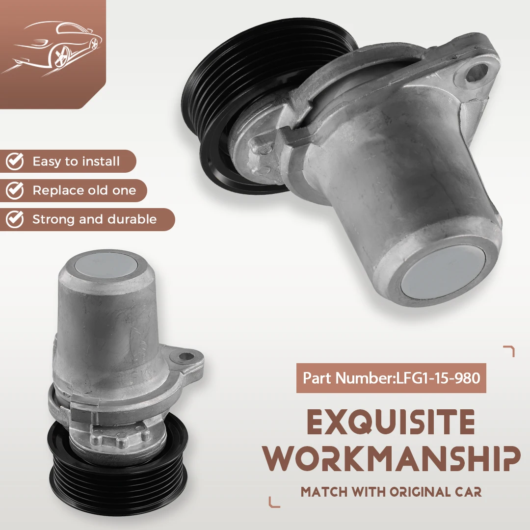 AB16-LFG1-15-980 Engine Parts Belt Tensioner Tensioner Pulley For Mazda 6 2002-2012 GG GH Tribute 2.3 2004 -2008 Mx-5
AB16-LFG1-15-980 Engine Parts Belt Tensioner Tensioner Pulley For Mazda 6 2002-2012 GG GH Tribute 2.3 2004 -2008 Mx-5