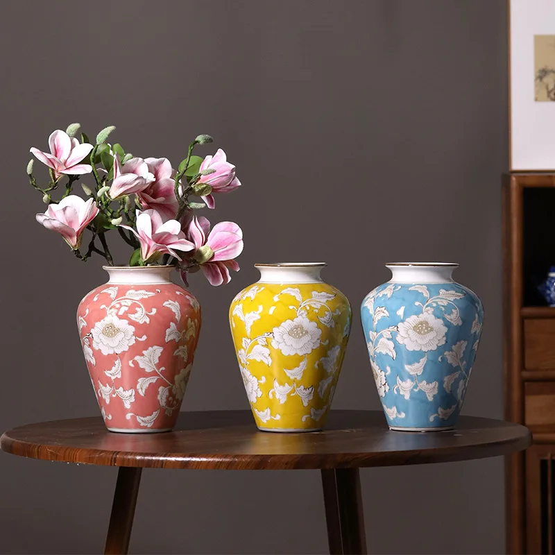 Creative Colored Flower Vine Ceramic Vase Desktop Decoration Plant and Flower Potted Art Countertop Dried Flower Vase Home Decor
Creative Colored Flower Vine Ceramic Vase Desktop Decoration Plant and Flower Potted Art Countertop Dried Flower Vase Home Decor