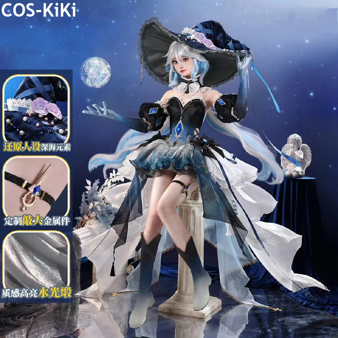 COS-KiKi Genshin Impact Furina Focalors Deep Sea Letter игровой костюм элегантное платье косплей костюм Хэллоуин вечерние наряд женский
COS-KiKi Genshin Impact Furina Focalors Deep Sea Letter игровой костюм элегантное платье косплей костюм Хэллоуин вечерние наряд женский