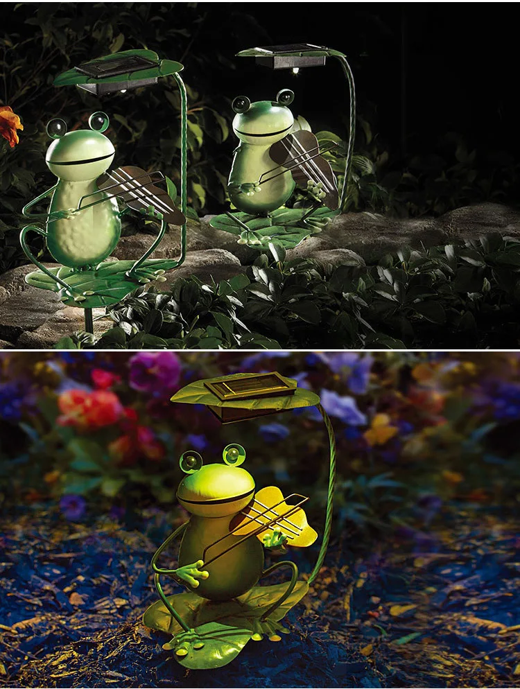 Frog Ornament Lamp Outdoor Solar Light bagpipe Garden Decoration guitar Plug-in Lamp Frog Iron Light Christmas Lights violin
Frog Ornament Lamp Outdoor Solar Light bagpipe Garden Decoration guitar Plug-in Lamp Frog Iron Light Christmas Lights violin