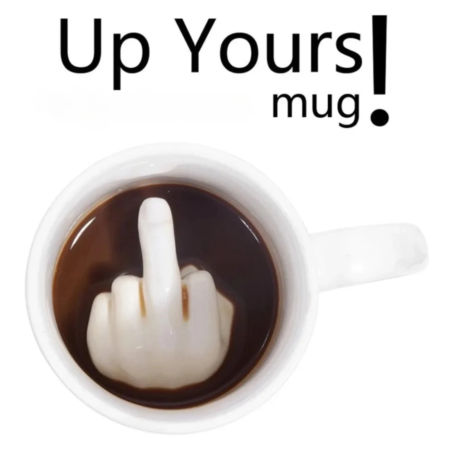 Creative Design White Middle Finger Mug Novelty Style Mixing Coffee Milk Cup Funny Ceramic Mug 300ml Enough Capacity Water Cup
Creative Design White Middle Finger Mug Novelty Style Mixing Coffee Milk Cup Funny Ceramic Mug 300ml Enough Capacity Water Cup