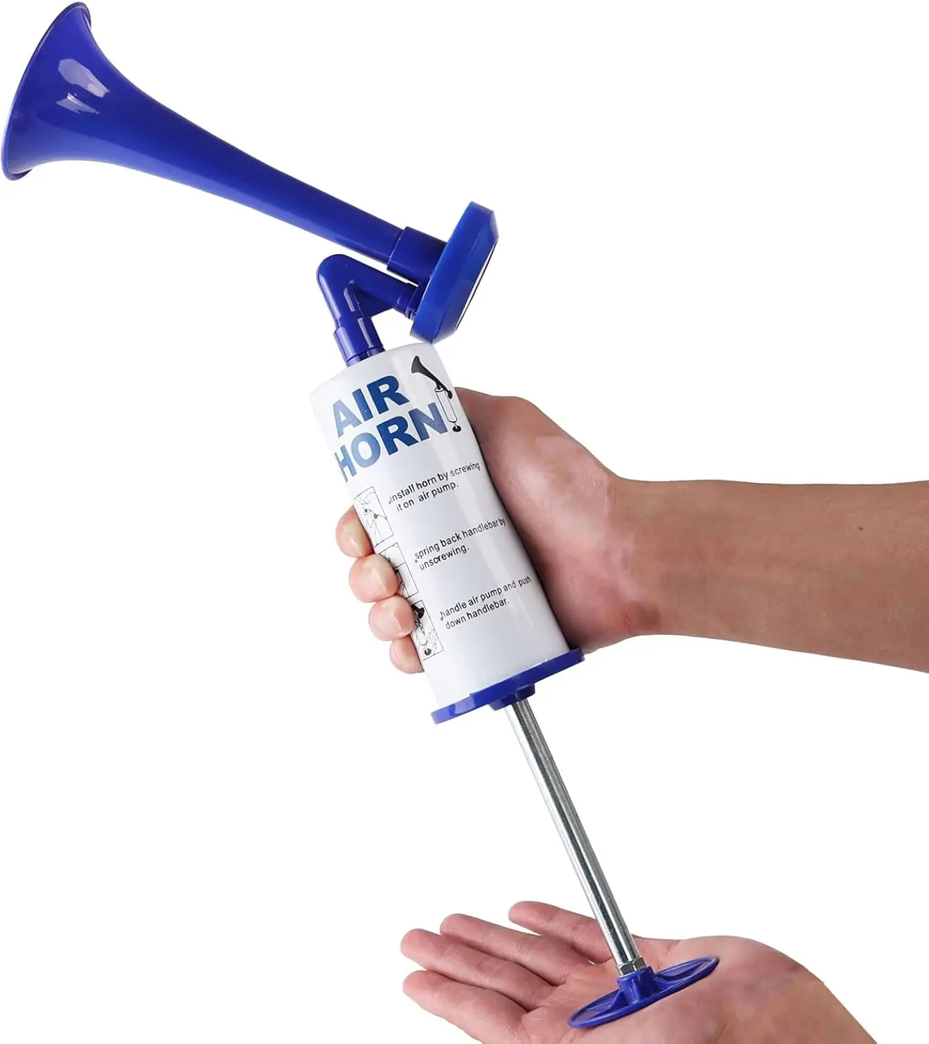 Handheld Air Horn for Safety, 120dB Loud Noise Maker for Boating, Sports Events, Graduation, Camping - Blue
Handheld Air Horn for Safety, 120dB Loud Noise Maker for Boating, Sports Events, Graduation, Camping - Blue
