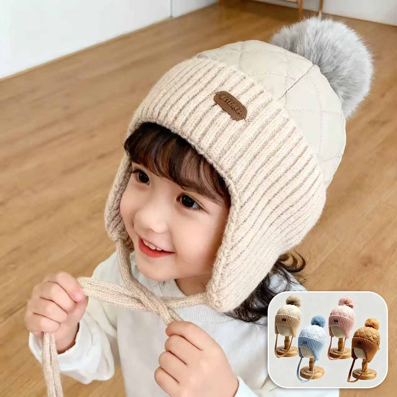 Baby Plush Ear Protection Hat Winter Warm Kids Earmuffs Cap 6-24Month Boys Girls Warm Pullover Caps Pompom Infant Beanies Bonnet
Baby Plush Ear Protection Hat Winter Warm Kids Earmuffs Cap 6-24Month Boys Girls Warm Pullover Caps Pompom Infant Beanies Bonnet