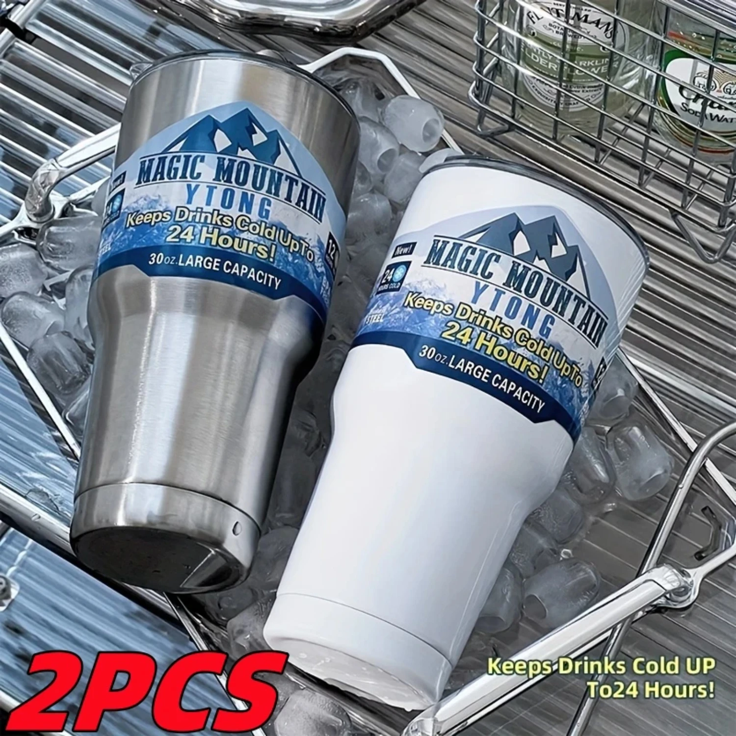 2PCS 30OZ Portable Stainless Steel Thermos Tumbler Keep Drink Cold Hot Vacuum Flasks Mugs Coffee Bottle Water Bottle with Straw
2PCS 30OZ Portable Stainless Steel Thermos Tumbler Keep Drink Cold Hot Vacuum Flasks Mugs Coffee Bottle Water Bottle with Straw