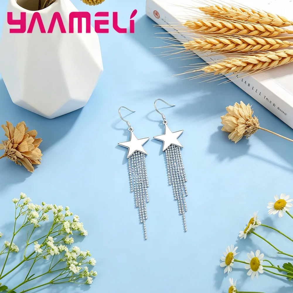 Genuine 925 Sterling Silver Rrtro Star Pattern Statement Earrings For Women Girls Fashion Jewelry Trend Wholesale
Genuine 925 Sterling Silver Rrtro Star Pattern Statement Earrings For Women Girls Fashion Jewelry Trend Wholesale