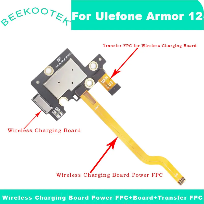 New Original Wireless Charging Board Power FPC+Wireless Charging Board+Transfer FPC Repair Accessories For Ulefone Armor 12
New Original Wireless Charging Board Power FPC+Wireless Charging Board+Transfer FPC Repair Accessories For Ulefone Armor 12