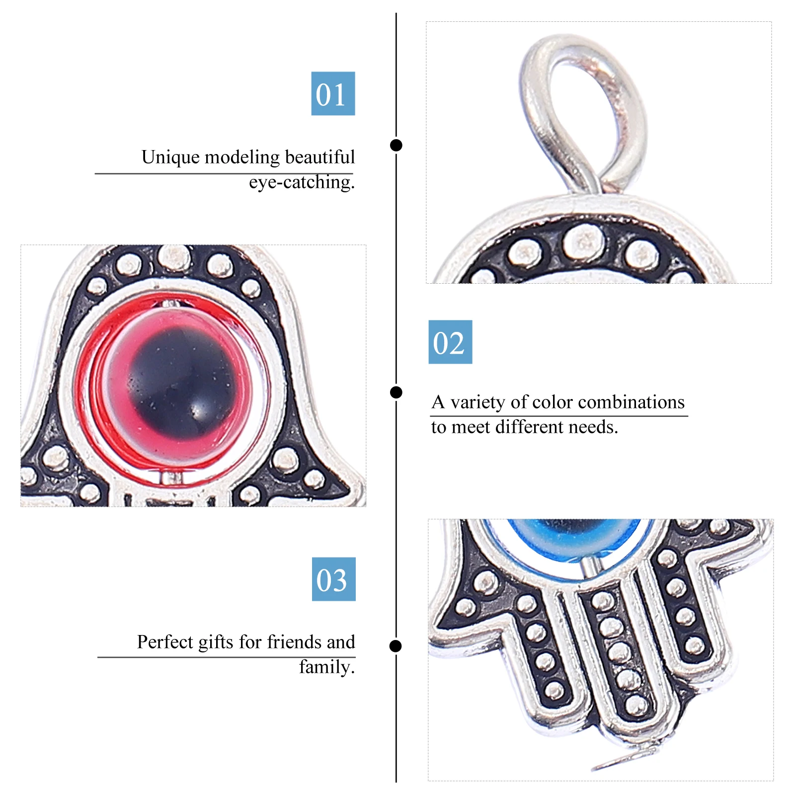 25 Pcs Jewelry Rotating Eyeball Pendant Evil Charms Bead Vintage for Necklace Beads Bulk
25 Pcs Jewelry Rotating Eyeball Pendant Evil Charms Bead Vintage for Necklace Beads Bulk