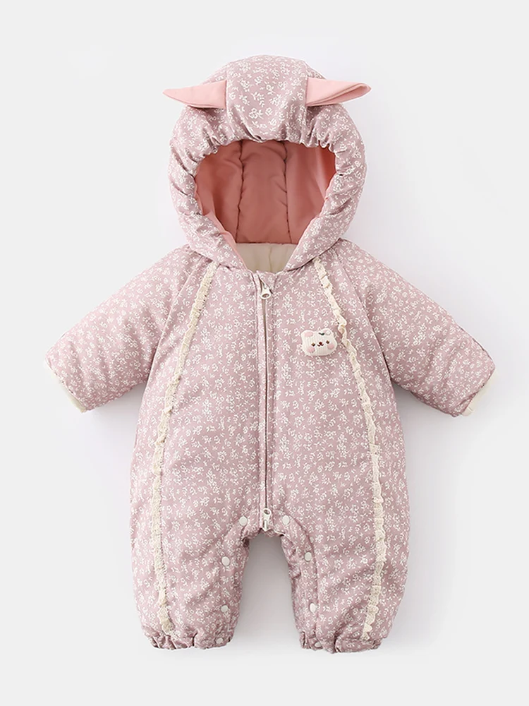 Thiened Cotton Baby Girl Outfit Winter Clothes Princes Sle Overalls Warm Hand And Foot Covered Clothes for Babies
Thiened Cotton Baby Girl Outfit Winter Clothes Princes Sle Overalls Warm Hand And Foot Covered Clothes for Babies