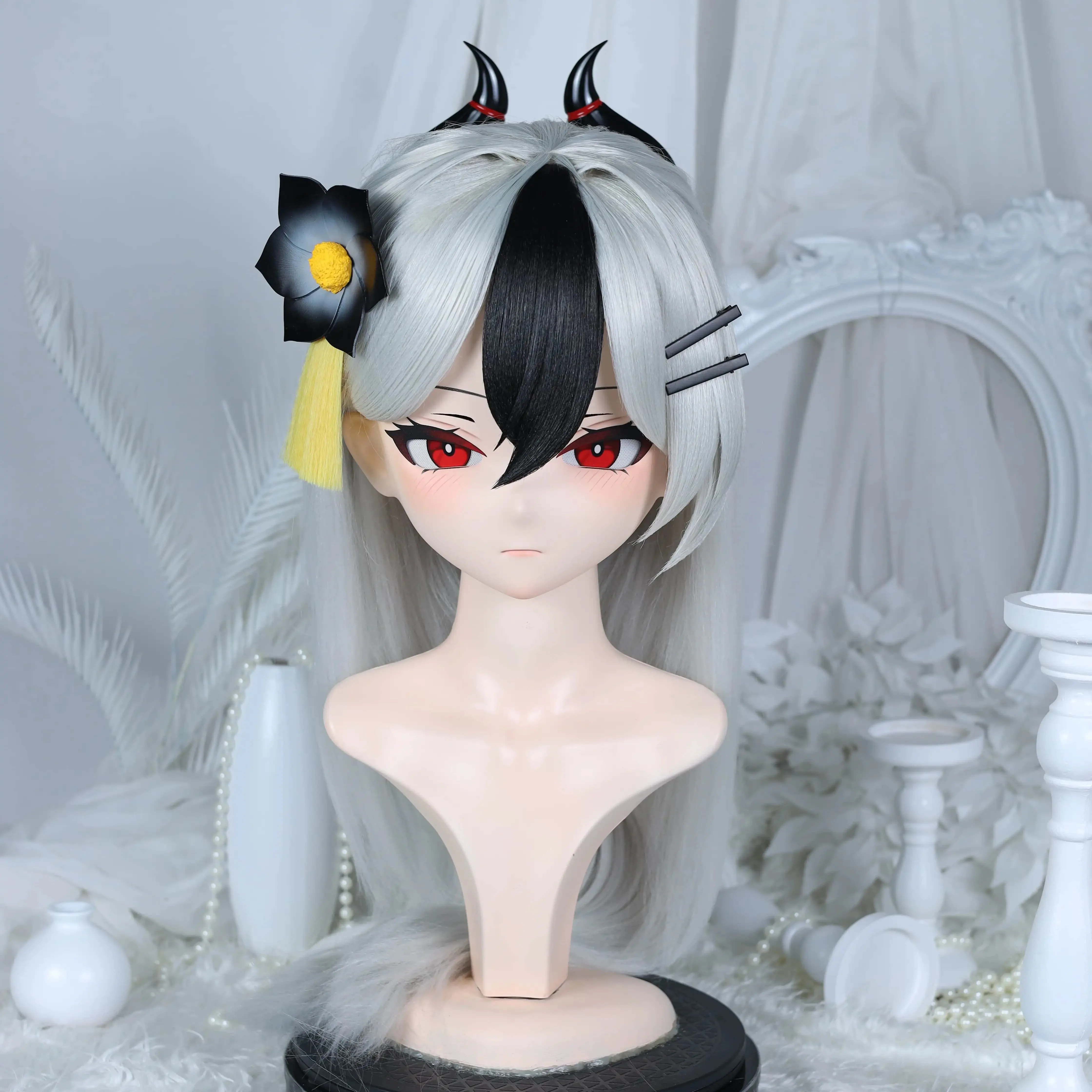 Customize Character Female/Girl Resin Kig Full Head With Lock Anime Cosplay Japanese Anime Kigurumi Mask
Customize Character Female/Girl Resin Kig Full Head With Lock Anime Cosplay Japanese Anime Kigurumi Mask