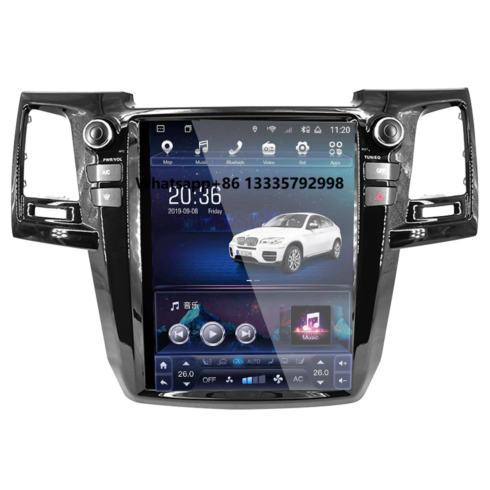 Car Stereo for Tesla' Hilux Multimedia Central Headunit for Toyota' SW4 Revo Auto Radio for Fortuner 2008 - 2015 12.1' Vertical
Car Stereo for Tesla' Hilux Multimedia Central Headunit for Toyota' SW4 Revo Auto Radio for Fortuner 2008 - 2015 12.1' Vertical