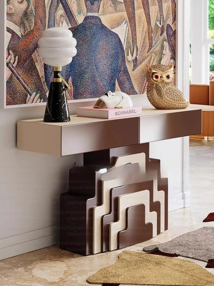 French medieval creative solid wood entrance table household retro cream style home art entrance table 
French medieval creative solid wood entrance table household retro cream style home art entrance table