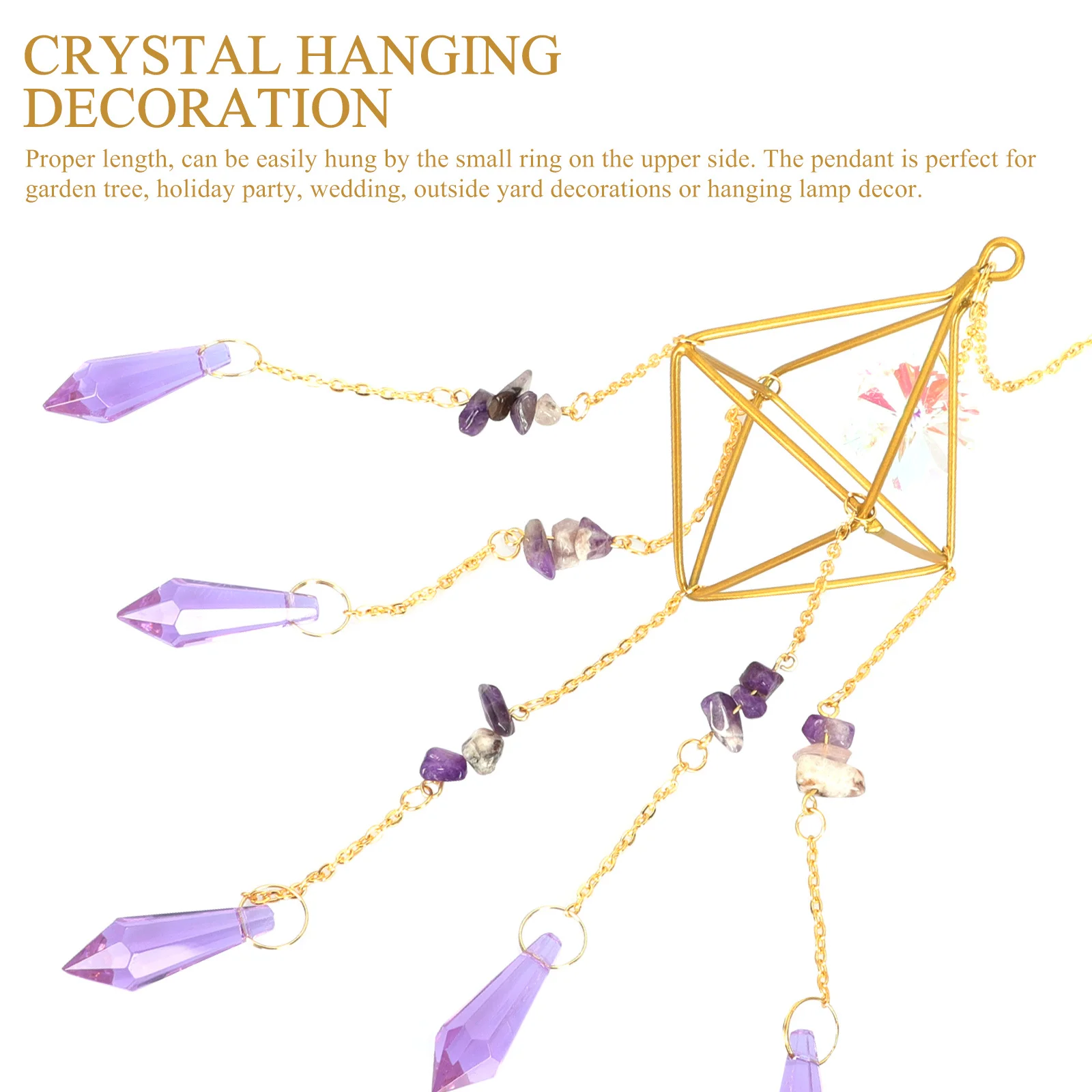 Crystal Pendant Elegant Hanging Ornament for Home Wall Balcony Garden Party Hanging Decor Crystal Pendant Home Wall Decoration
Crystal Pendant Elegant Hanging Ornament for Home Wall Balcony Garden Party Hanging Decor Crystal Pendant Home Wall Decoration
