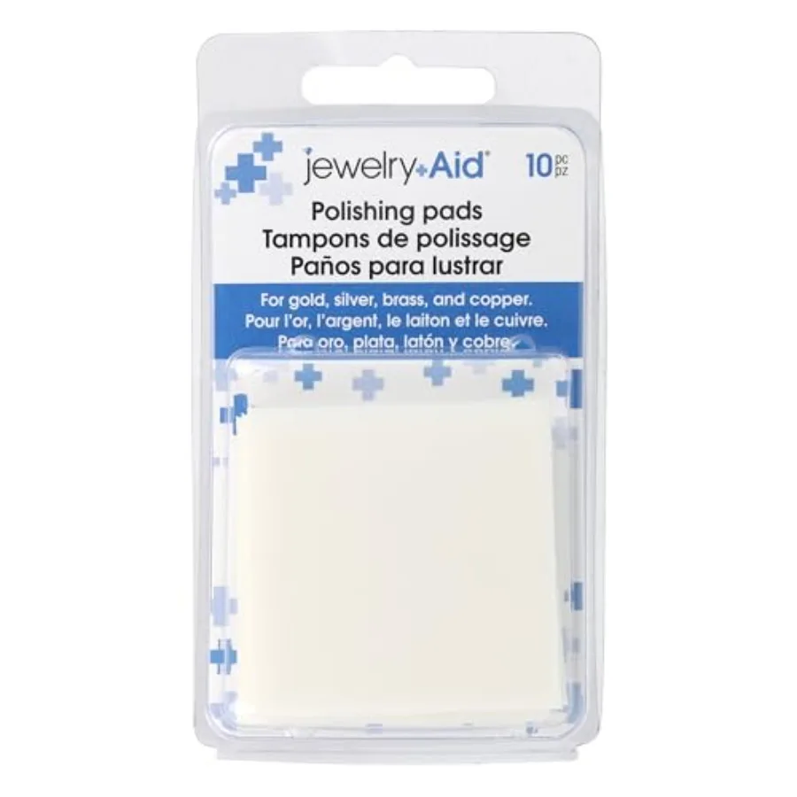 Jewelry Aid Polishing Pads 2-Inch Pre-Treated Foam Squares with Micro Abrasives Use to Brighten, Polish and Remove Tarnish Jewe
Jewelry Aid Polishing Pads 2-Inch Pre-Treated Foam Squares with Micro Abrasives Use to Brighten, Polish and Remove Tarnish Jewe
