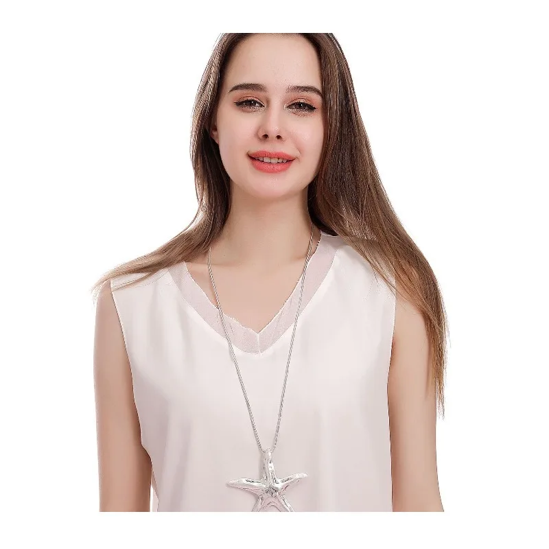 Popular Accessories Fashion Geometric Starfish Alloy Long Women's Jewelry Necklace Sweater Chain
Popular Accessories Fashion Geometric Starfish Alloy Long Women's Jewelry Necklace Sweater Chain