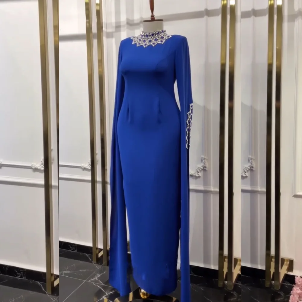 Customized Jersey Rhinestone Straight High Collar Midi Dresses Bespoke Occasion Prom Classic Simple Matching
Customized Jersey Rhinestone Straight High Collar Midi Dresses Bespoke Occasion Prom Classic Simple Matching