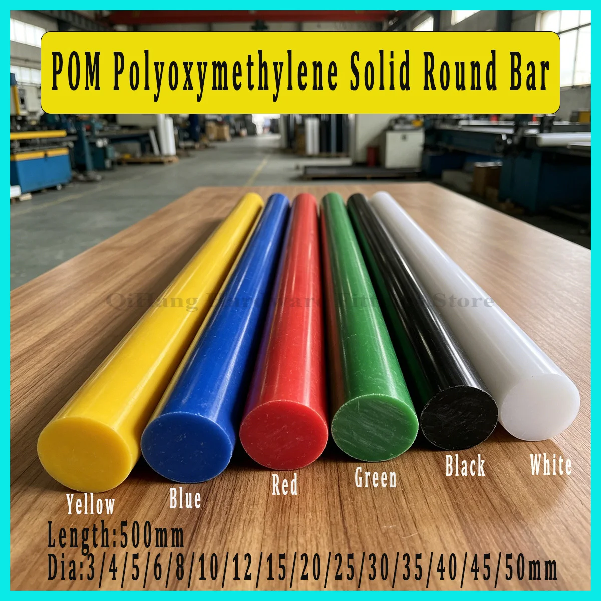 Black White Red Blue Yellow Green POM Rod,Dia 3-50mm Solid Plastic Bar Polyoxymethylene Rod Round Stick Machining Material
Black White Red Blue Yellow Green POM Rod,Dia 3-50mm Solid Plastic Bar Polyoxymethylene Rod Round Stick Machining Material