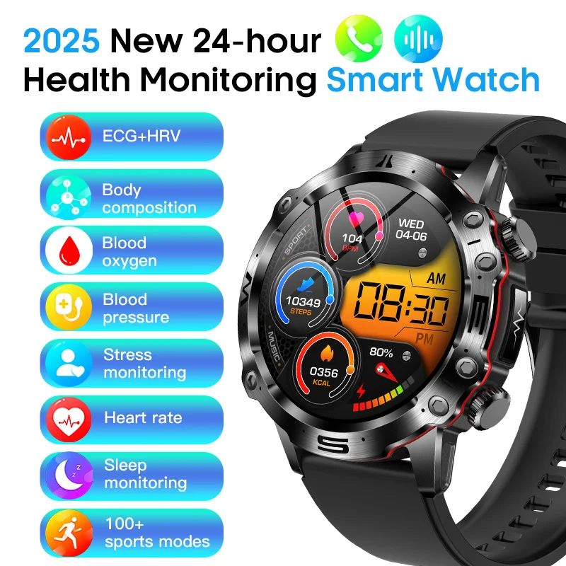 2025 Новый ЭКГ + HRV Bluetooth Вызов SOS Смарт-часы Состав тела Кислород в крови Сон Сердечный ритм Давление 100+ Спортивный режим
2025 Новый ЭКГ + HRV Bluetooth Вызов SOS Смарт-часы Состав тела Кислород в крови Сон Сердечный ритм Давление 100+ Спортивный режим