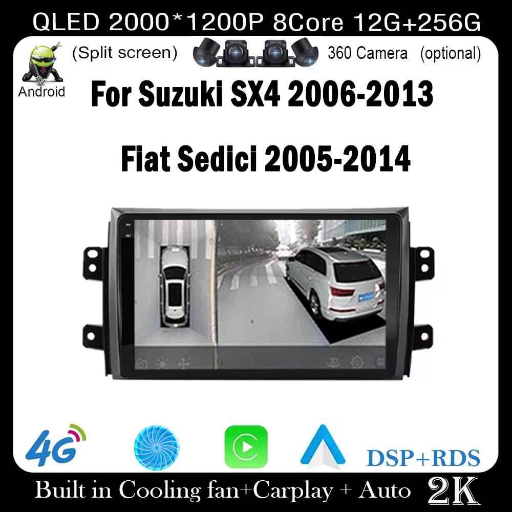 9 дюймов для Suzuki SX4 2006-2013 Fiat Sedici 2005-2014 Android 14 Автомобильный радиоприемник Мультимедийный видеоплеер Carplay Навигация Стерео GPS
9 дюймов для Suzuki SX4 2006-2013 Fiat Sedici 2005-2014 Android 14 Автомобильный радиоприемник Мультимедийный видеоплеер Carplay Навигация Стерео GPS