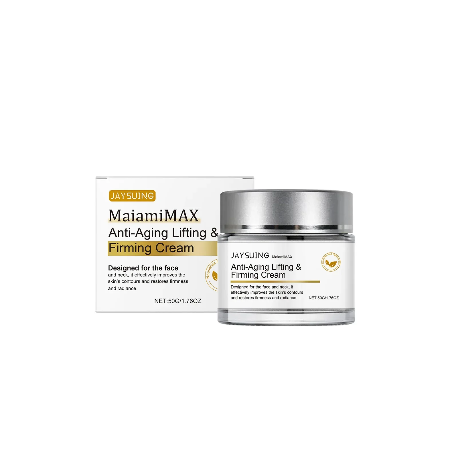 JAYSUING Maiami MAX Anti-Aging Lifting & Firming Face Cream Moisturizing Brightening Smoothing Hydrating Nourishing Daily Care
JAYSUING Maiami MAX Anti-Aging Lifting & Firming Face Cream Moisturizing Brightening Smoothing Hydrating Nourishing Daily Care