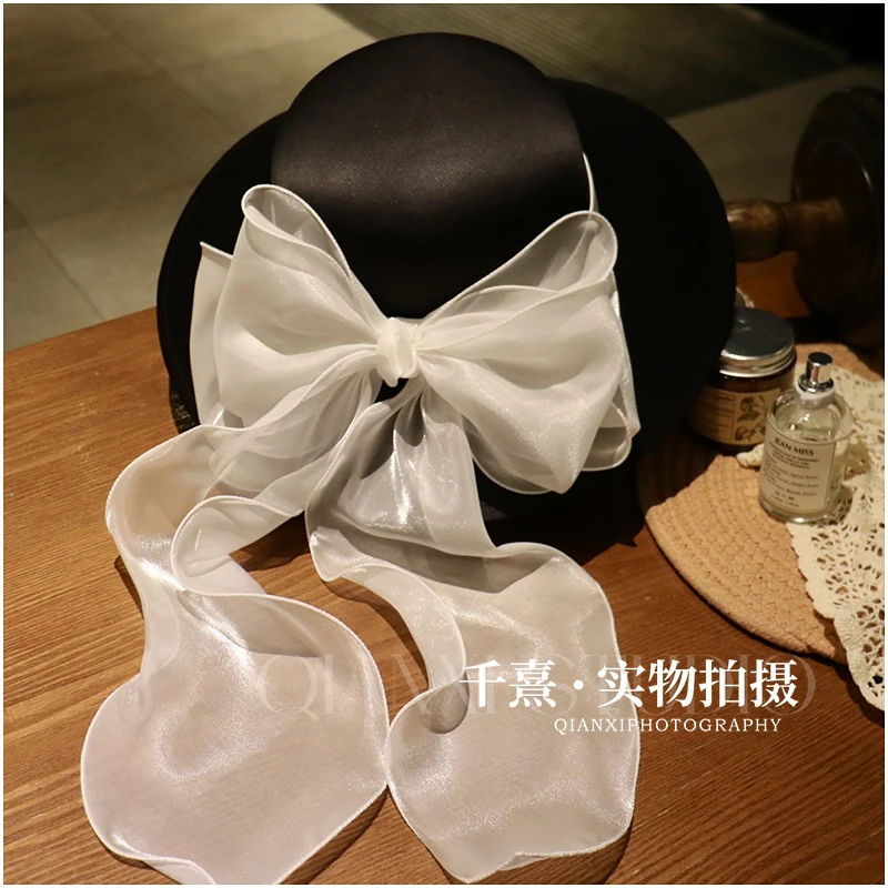 Large Black Satin Wedding Hat Classic England Style Ladies Formal Fedoras Mesh Bowknot Fascinators Cocktail Banquet Hat Headwear
Large Black Satin Wedding Hat Classic England Style Ladies Formal Fedoras Mesh Bowknot Fascinators Cocktail Banquet Hat Headwear