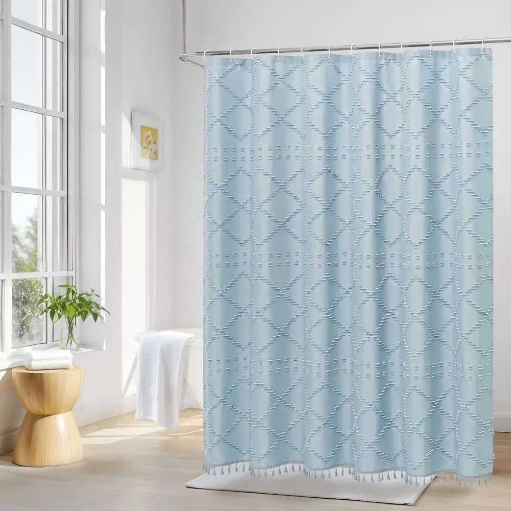 Практичная водонепроницаемая занавеска для душа, сплошной цвет, драпировка для душа с кисточками, утолщенная занавеска для купания без сверления, отель
Практичная водонепроницаемая занавеска для душа, сплошной цвет, драпировка для душа с кисточками, утолщенная занавеска для купания без сверления, отель