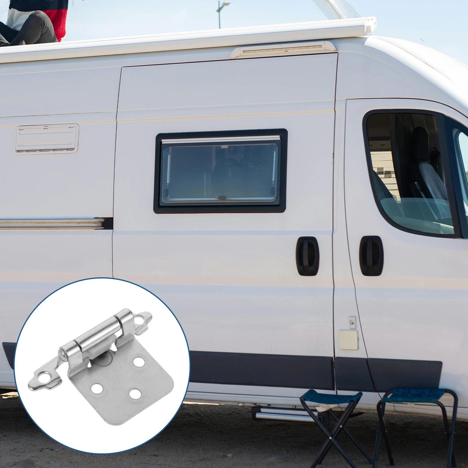 Heavy Duty for Camper Cabinet Door Spring Plate Hardware Self-Closing Silver Sturdy Steel Cupboard Gate Closet Storage for RV
Heavy Duty for Camper Cabinet Door Spring Plate Hardware Self-Closing Silver Sturdy Steel Cupboard Gate Closet Storage for RV
