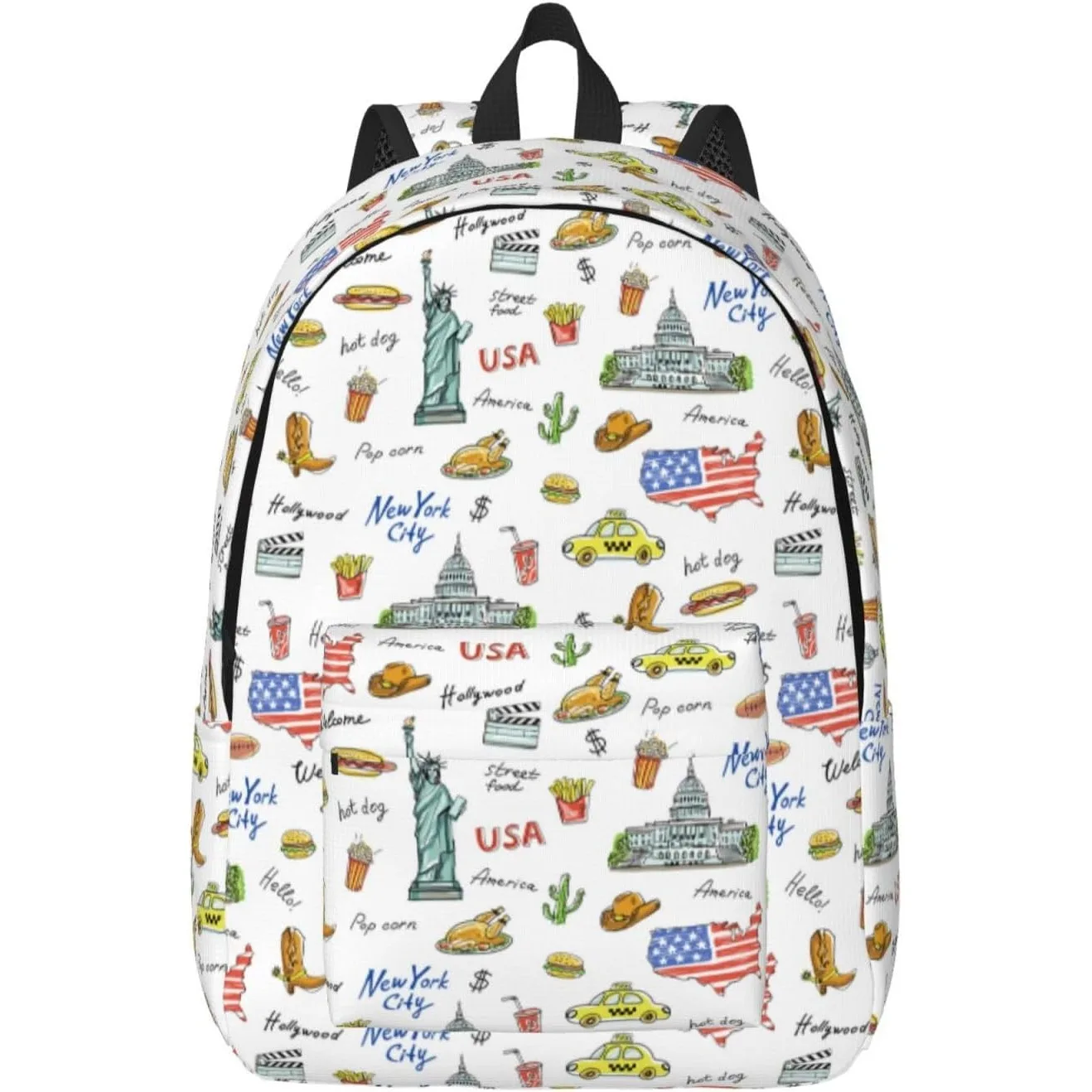 America Landmarks Lightweight Canvas Backpack, Backpack For Women Men Couples, Travel Laptop Backpack
America Landmarks Lightweight Canvas Backpack, Backpack For Women Men Couples, Travel Laptop Backpack