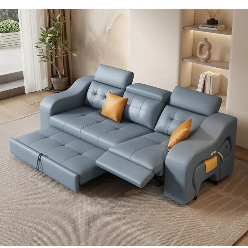 cqySmart Электрическая функция Кожаный диван Прямой ряд Регулируемый диван-кровать Складной двойного назначения
cqySmart Электрическая функция Кожаный диван Прямой ряд Регулируемый диван-кровать Складной двойного назначения